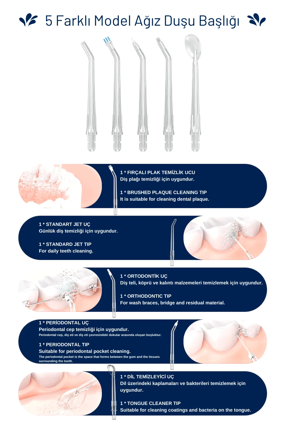 Oral White Professional Series 9000 Şarjlı Ağız Duşu - Görsel 3