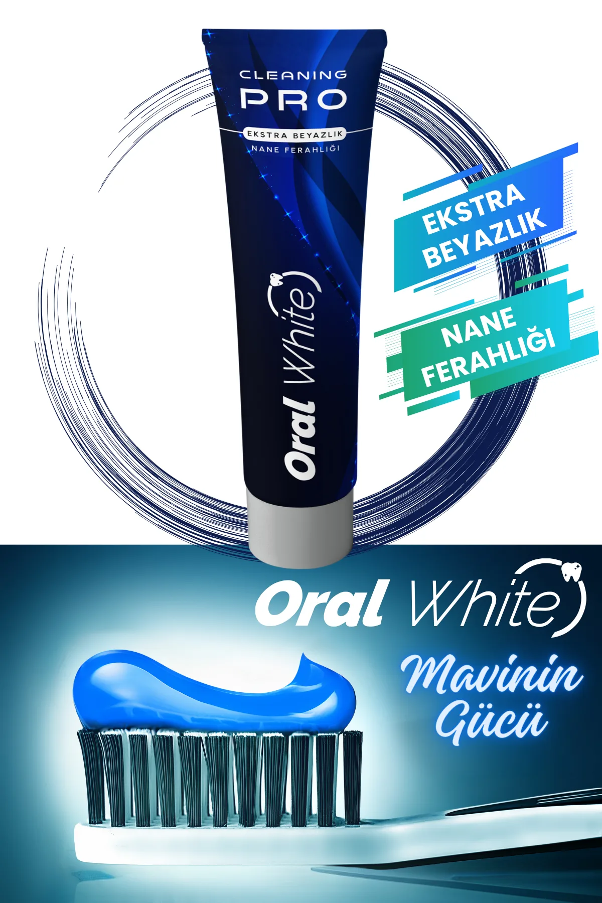 Oral White Cleaning Pro Ekstra Beyazlık Nane Ferahlığı - Görsel 2