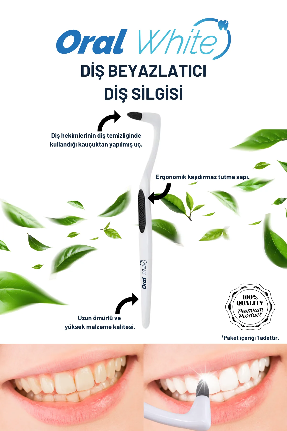 Oral White Diş Beyazlatıcı Diş Silgisi - Görsel 2